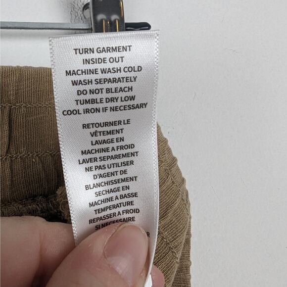 Splendid Women's Camel Suede Textured Contrasting Joggers Size XL NWT - Picture 8 of 9